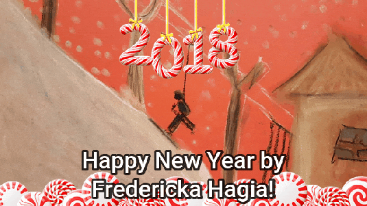 Skiing in 2018 by Fredericka Hagia
